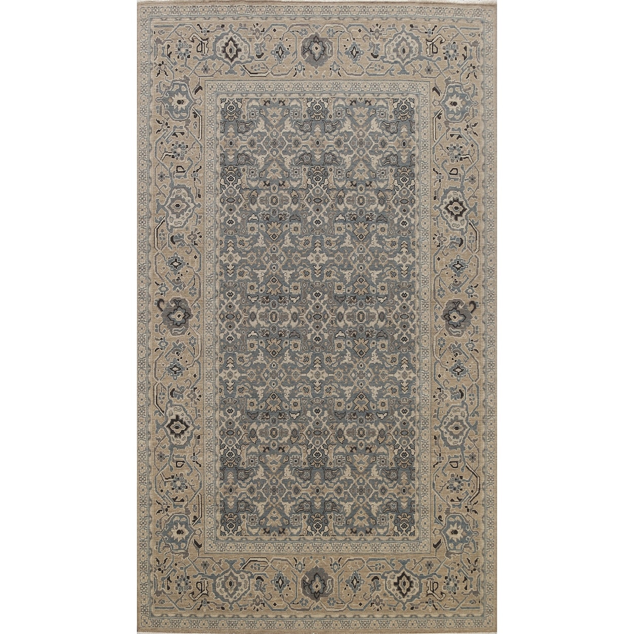 Geometric Traditional Turkish Ziegler Oushak Area Rug Wool Carpet - 67 X 910